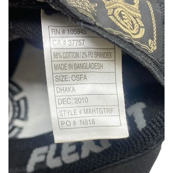 Element Skateboarding Flex Fit Hat Baseball Cap Skate Grunge Black/Grey Check - Picture 9 of 9